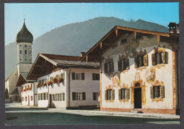 106395/ UNTERAMMERGAU, Dorfstrasse Mit Schulmeisterhaus - Sonstige & Ohne Zuordnung