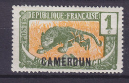 Cameroun 1921 Mi. 47, 1c. Mittelkongo Leopard Overprinted Aufdruck Surchargé CAMEROUN, MH* - Nuevos