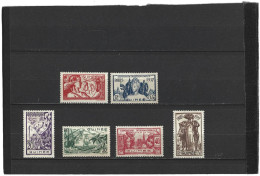 GUINEE   1937   Y.T. N° 119  à  124  Complet  NEUF* - Unused Stamps