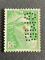 FRANCE G N° 719 Marianne De Gandon GMB 94 Indice 4 Perforé Perforés Perfins Perfin Superbe ! - Andere & Zonder Classificatie