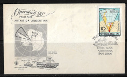91 - Y&T PO776 Argentine Sur Pli Illustré FDC Du 10.DIC.1966 Opération Pôle Sud - Cartas & Documentos