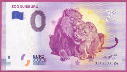 0-Euro XEFV 2019-8 ZOO DUISBURG - Privatentwürfe