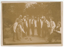 PHOTO Partie De Pétanque / Jeu De Boules / Jeux - Sport ( La Boule Lyonnaise ) - Deportes