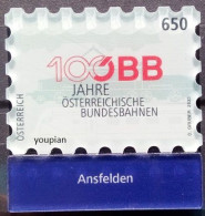 Austria 2023, 100 Years Of ÖBB, MNH Unusual Single Stamp - Unused Stamps