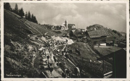 11379575 Tschiertschen Viehtrieb Kirche Tschiertschen - Altri & Non Classificati