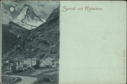 11379521 Zermatt VS Ortsansicht Mit Matterhorn  - Andere & Zonder Classificatie