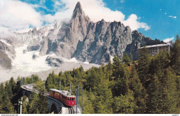 Frankrijk Chamonix Mont Blanc Chemin De Fer Du Montenvers Aiguille Du Dru - Trenes