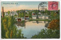 ETATS UNIS - U.S.A. * Voyagé 1915 - DERRY Horns Pond ( Étang Des Cornes - Cheminée Usine Village ) - Derry Village