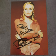 Carte Postale Chanteuse Patricia Kaas Dedicacee - Artiesten