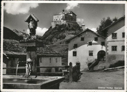 11378403 Tarasp Schloss Wegekreuz Brunnen Tarasp - Autres & Non Classés