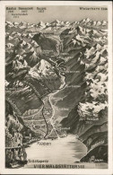 11377973 Flueelen UR Uebersichtskarte Vierwaldstaettersee Und Umgebung Bristenst - Otros & Sin Clasificación