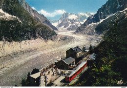 Frankrijk Chamonix Chemin De Fer Du Montenvers - Gares - Avec Trains