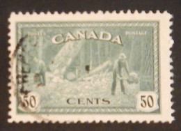 CANADA YT 223 OBLITERE "ABATTAGE D ARBRES EN COLOMBIE BRITANNIQUE" ANNÉE 1946 - Usati