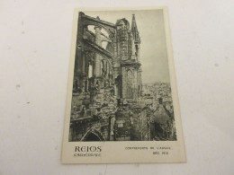 CP CARTE POSTALE MARNE 22 CATHEDRALE De REIMS CONTREFORTS De L'ABSIDE En 12.1919 - Reims