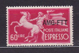 1950 Italia Italy Trieste A  ESPRESSO 60 Lire Serie MNH** EXPRESS - Express Mail