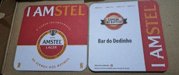 AMSTEL HISTORIC SET BRAZIL BREWERY  BEER  MATS - COASTERS #024  BAR DO DEDINHO - Beer Mats