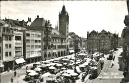 11377365 Basel BS Marktplatz Rathaus Strassenbahn Basel BS - Sonstige & Ohne Zuordnung