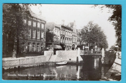 NEDERLAND Prentbriefkaart Nieuwe Brug Met Postkantoor Gouda - Gouda