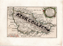 MAP OF BELLE ISLE . 18EM - Landkarten