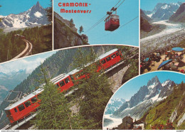 Frankrijk Chamonix Mer De Glace Et Chemin De Fer Du Montenvers - Gares - Avec Trains