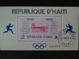 République D'Haiti Bloc Commémoratif Neuf** N° 27 Des Jeux Olympiques 1896/1968 - Altri & Non Classificati