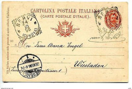 C.P. Cent. 10 "Nozze Reali" N. C29/3 Per L'estero Il Giorno Di Emissione - Entero Postal