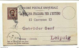 C.P. Umberto I° Cent. 15 N. C 9 - Ganzsachen