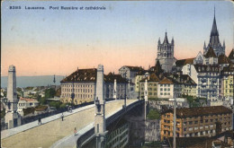 11377226 Lausanne VD Pont Bessiere Et Cathedrale Lausanne - Autres & Non Classés