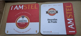 AMSTEL HISTORIC SET BRAZIL BREWERY  BEER  MATS - COASTERS #023 Amarelim Do Prado Bar - Bierviltjes