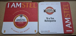 AMSTEL HISTORIC SET BRAZIL BREWERY  BEER  MATS - COASTERS #020 BAR TO A TOA BUTEQUERIA - Beer Mats