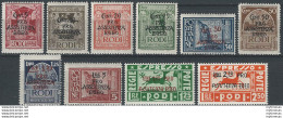 1943 Egeo Germa Occupation 10v. MNH Sassone N. 118/25+E - Andere & Zonder Classificatie