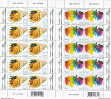 2005 EUROPA CEPT, Estonia 2 Minifogli Da 10 Valori "Gastronomia" MNH** - Otros & Sin Clasificación