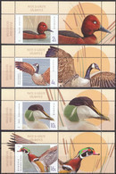 2022, Romania, Ducks And Geese, Animals (Fauna), Birds, Ducks, Geese, 4 Stamps+Label, MNH(**), LPMP 2378 - Nuovi