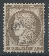 Lot N°83420   N°56, Oblitéré PC Du GC 691 CAEN(13) - 1871-1875 Cérès