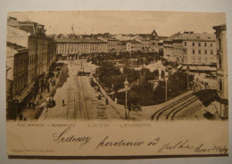 Lwow.Lemberg.2 Pc's.Plac Maryacki.Early By M.Holzel.Poland.Ukraine. - Ucraina