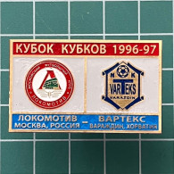 Badge Pin ZN013214 - Football Soccer Varteks Varazdin Vs Lokomotiv Moscow 1996-09-12 - Calcio