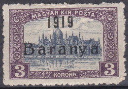 Hongrie Baranya 1919 Mi 32 * Palais Du Palais    (G6) - Baranya