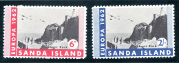 Sanda Island, UK "EUROPA 1962", Elephant Rock, MNH Perforated, Sea Mail  Service VII - Cinderella