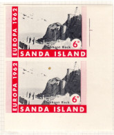 Sanda Island, UK "EUROPA 1962", Elephant Rock, MNH Imperforated, Sea Mail  Service VIII - Cinderelas