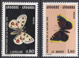 Andorre Français 1976    NMH ** Papillons  (A16) - Nuovi