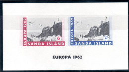 Sanda Island, UK "EUROPA 1962", Elephant Rock, MNH Imperforated, Sea Mail  Service X - Cinderelas