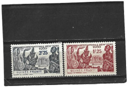 GUINEE   1939   Y.T. N° 151  152  NEUF* - Neufs