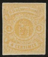 Luxembourg  .  Y&T   .   5  (2 Scans)    .    *    .    Neuf Avec Gomme - 1859-1880 Coat Of Arms