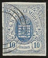 Luxembourg  .  Y&T   .   6   .    O   .    Oblitéré - 1859-1880 Wapenschild