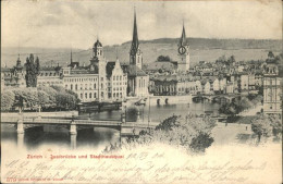 11357844 Zuerich Quaibruecke Stadthausquai Zuerich - Autres & Non Classés