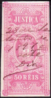 Revenue/ Fiscaux/ Fiscal, Portugal - 1893. Justiça -|- 50 Réis - Oblitérés