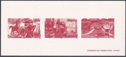 France Gravure Officielle Link - Mario - Abidou (3) - Documents Of Postal Services