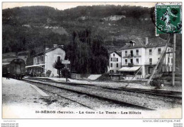 73 SAINT BERON LA GARE LE TRAIN LES HOTELS EDIT GRIMAL - Andere & Zonder Classificatie