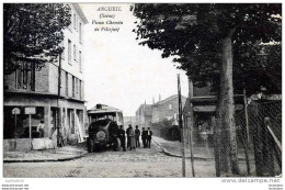 94 ARCUEIL VIEUX CHEMIN DE VILLEJUIF AVEC AUTOBUS MERCEDES  N°1073 - Arcueil