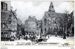 75 PARIS V EGLISE SAINT MEDARD PERSPECTIVE DE LA RUE MOUFFETARD MARCHAND AMBULANT EDIT MARMUSE - Distretto: 05